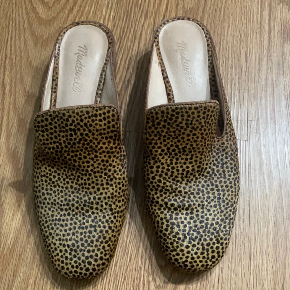 Madewell Slip-on Calf hair Mules